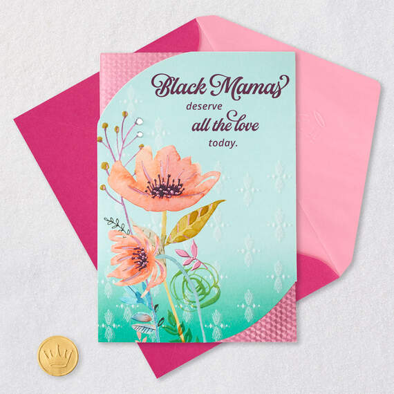 Black Mamas Deserve All the Love Today Mother's Day Card, , large image number 5