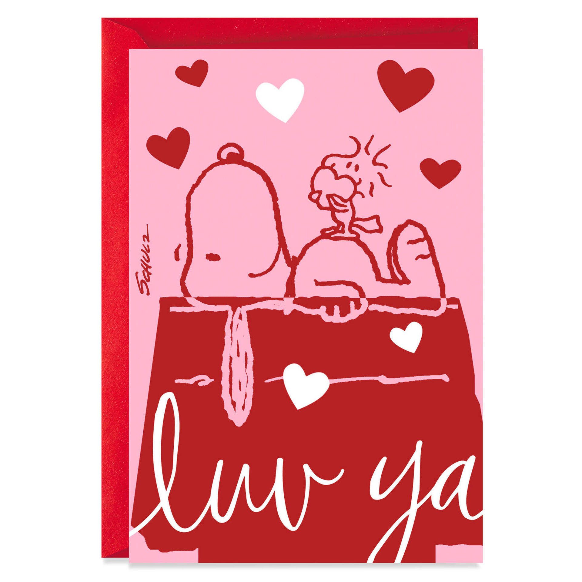 Peanuts® Snoopy and Woodstock Luv Ya Valentine's Day Card - Greeting ...