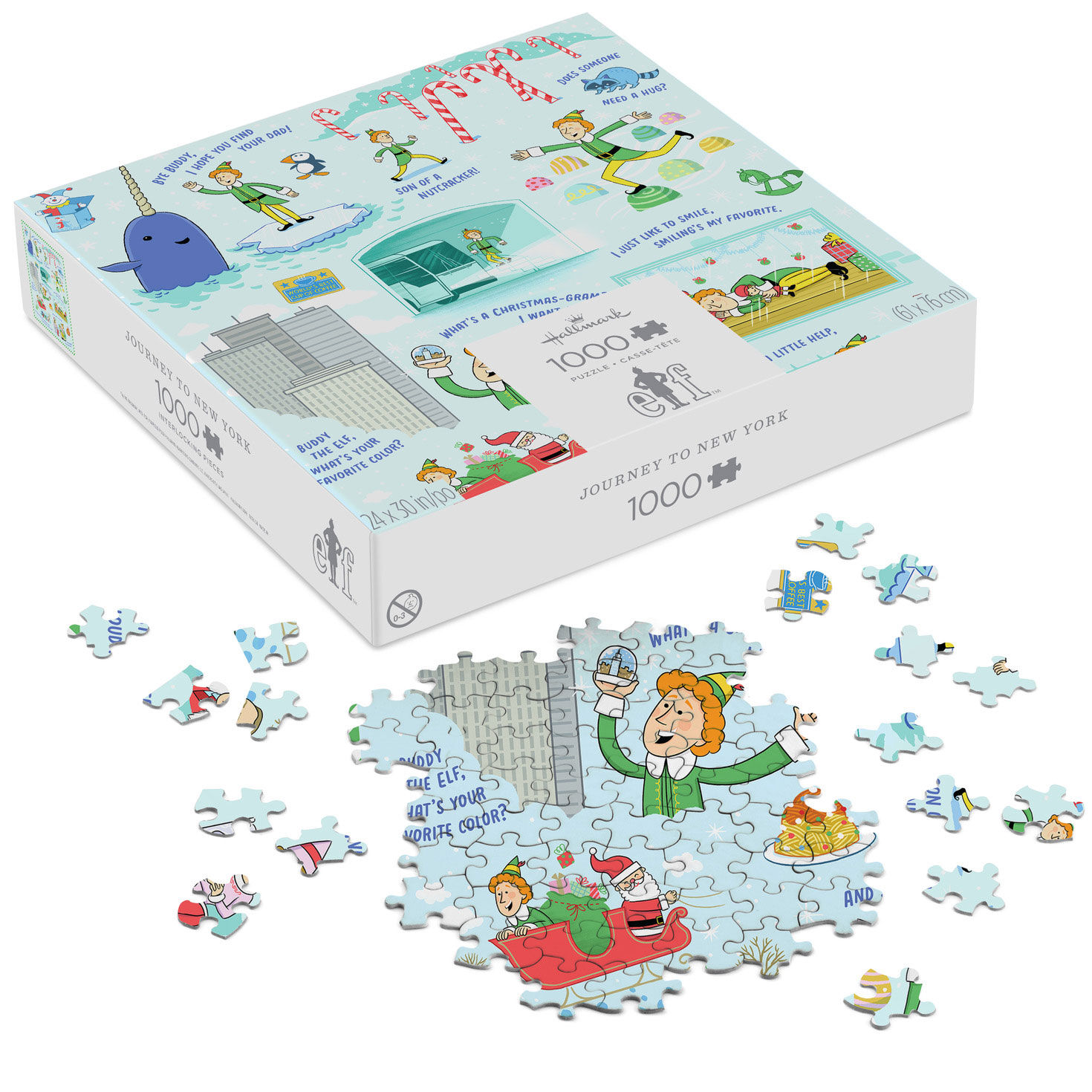 Elf Journey to New York 1000-Piece Jigsaw Puzzle for only USD 26.99 | Hallmark