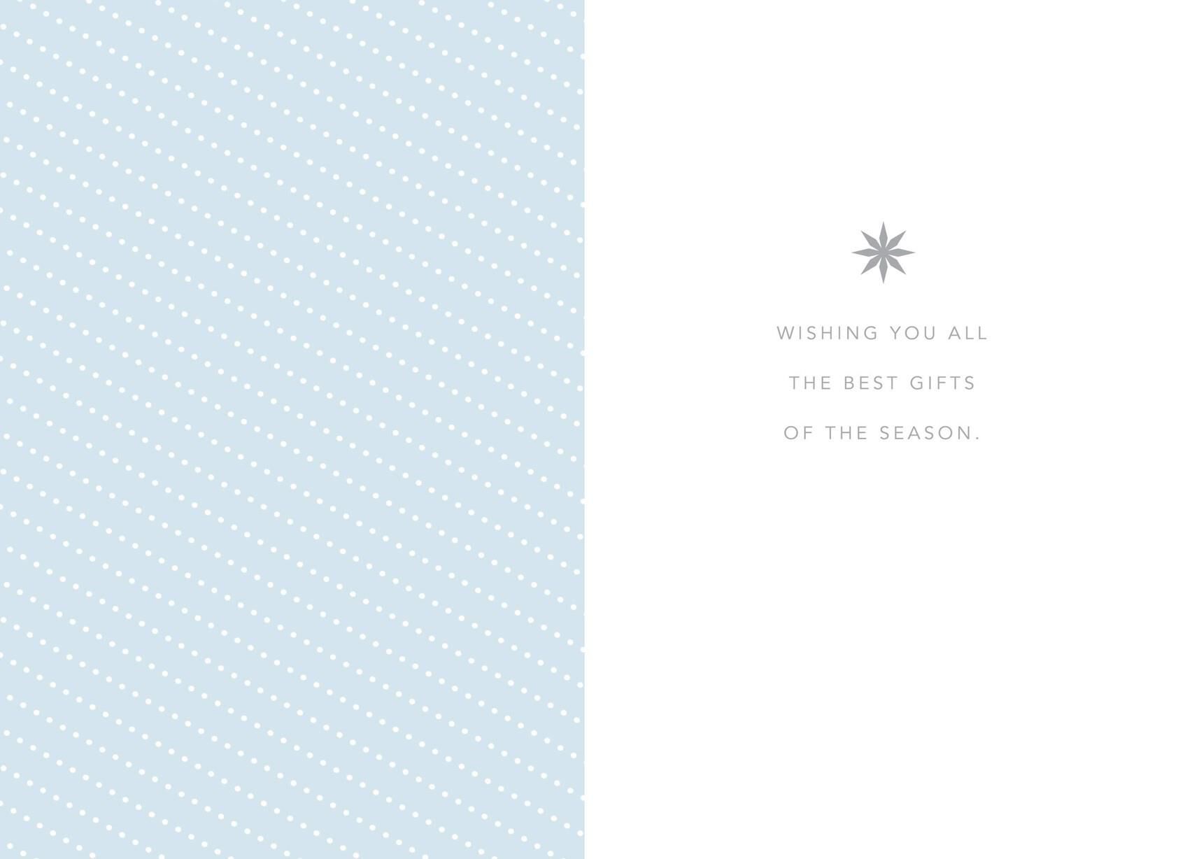 Flower Snowflakes Christmas Card