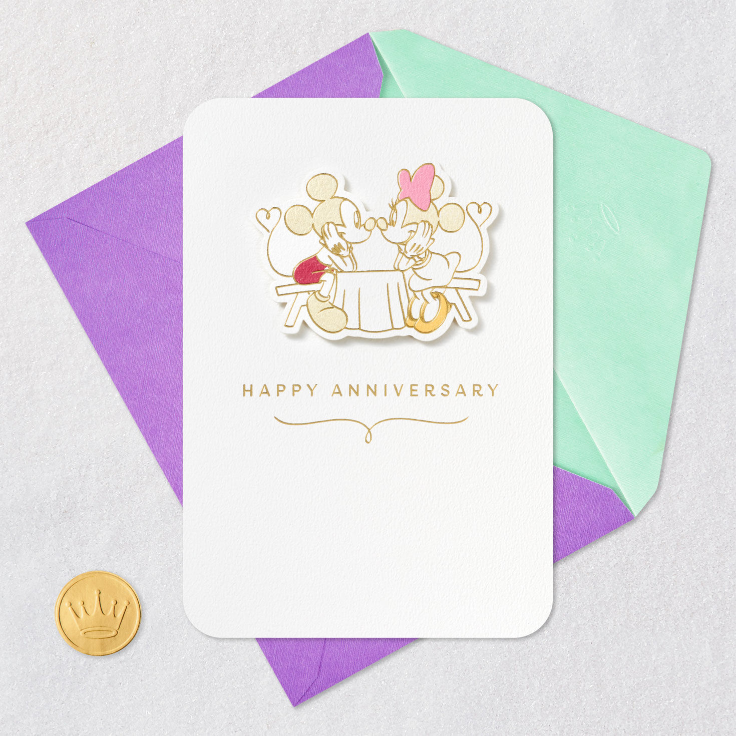 Disney Mickey and Minnie Still Having Fun Anniversary Card for Couple for only USD 6.59 | Hallmark