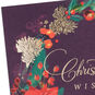 Poinsettia Wreath Boxed Christmas Cards Pack Cover Detail image number 5