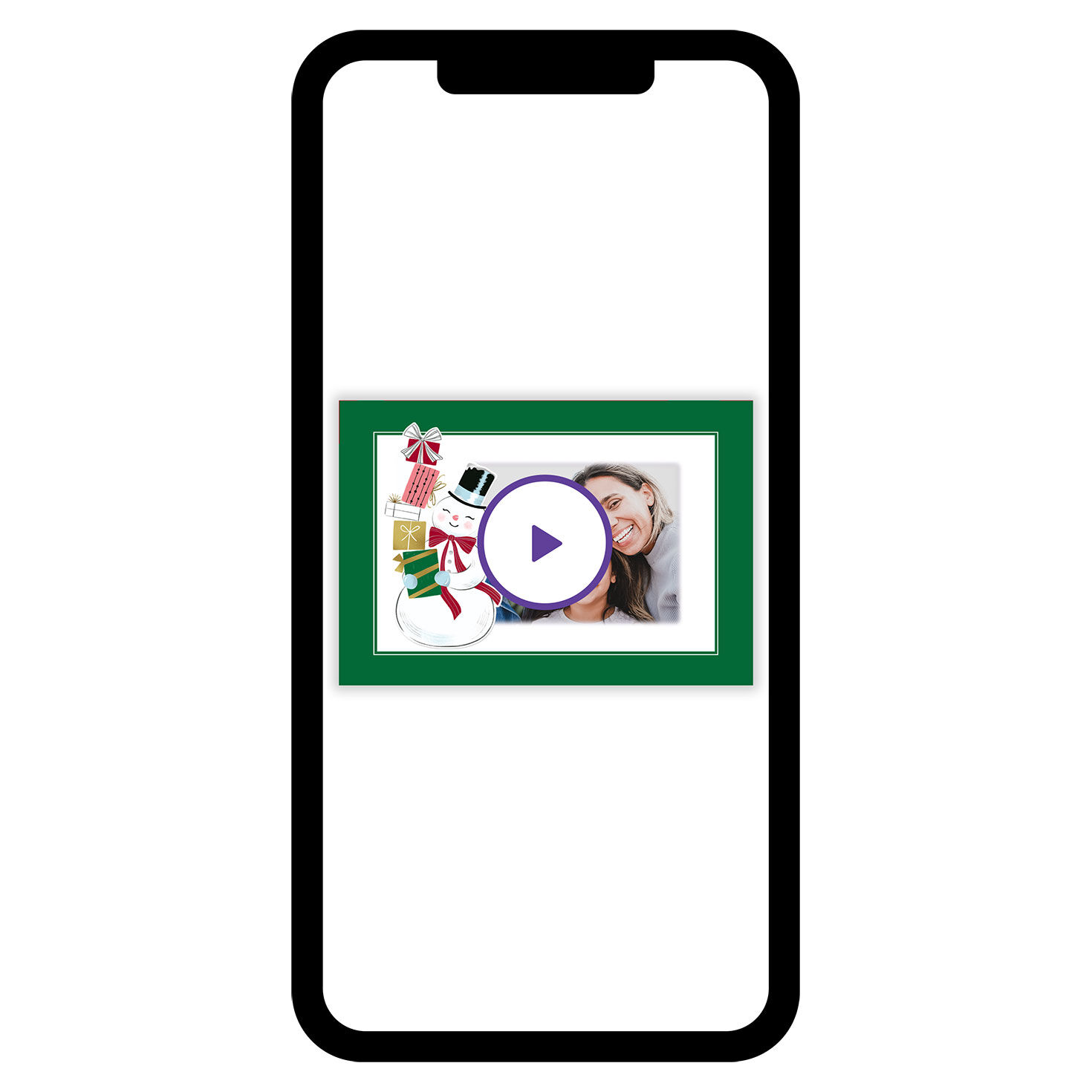 Vintage Snow Man Holiday eCard