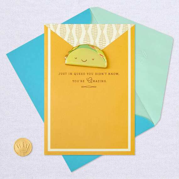 You're Amazing Smiling Taco Funny Card, , large image number 5