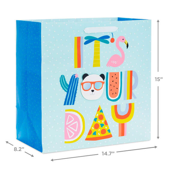 15" It's Your Day Extra-Deep Gift Bag, , large image number 3