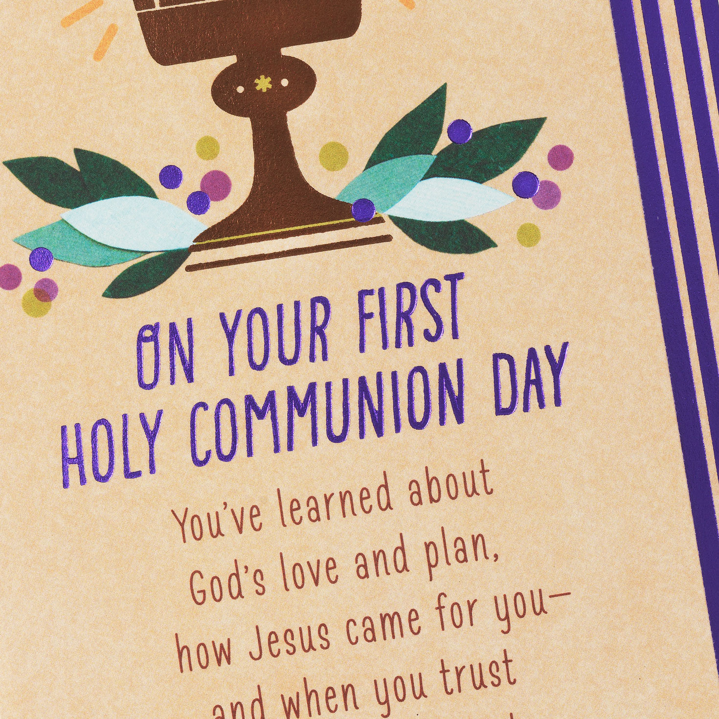 Happy Heart Religious First Communion Card for only USD 3.29 | Hallmark
