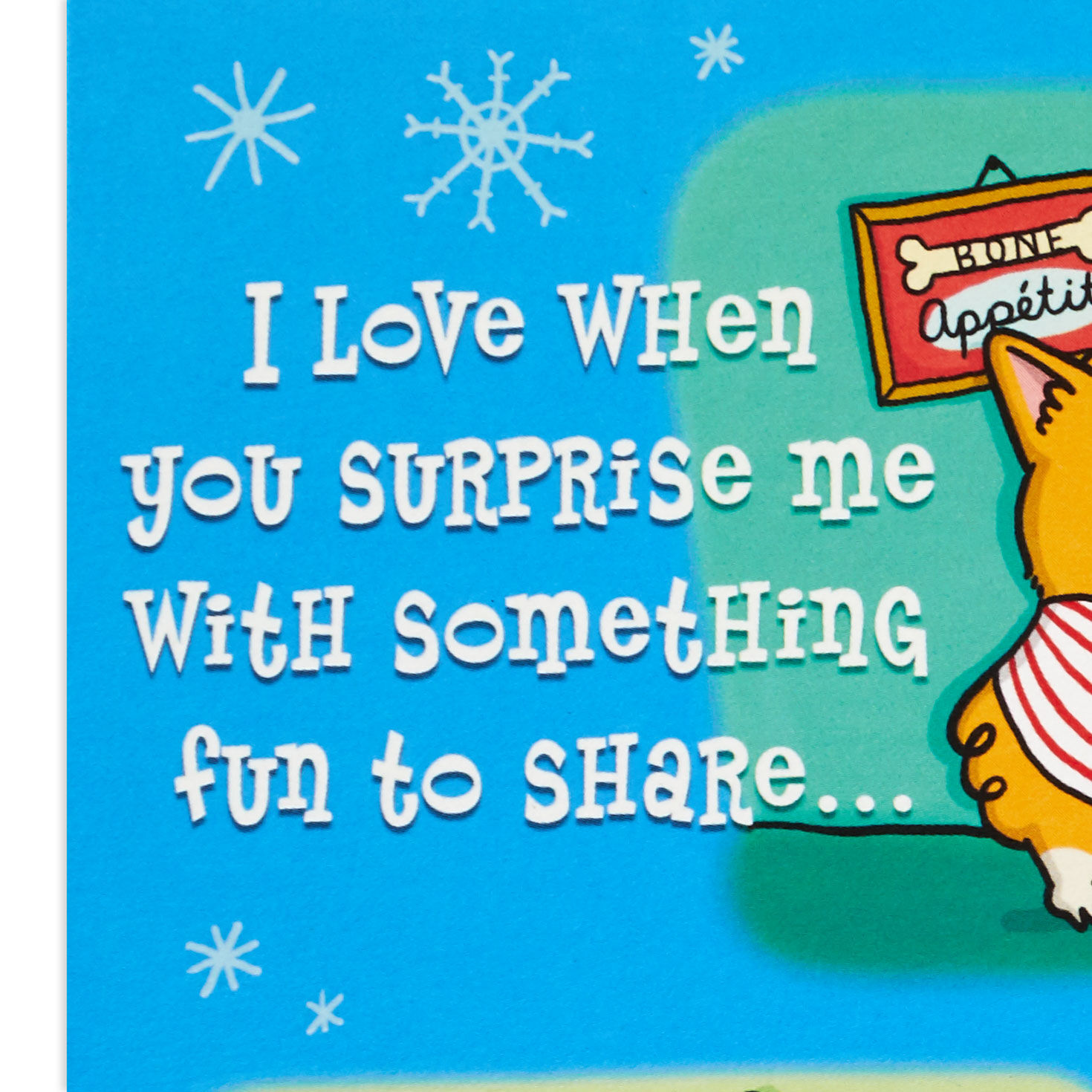 Corgi Dogs Funny Pop-Up Christmas Card for Husband Sentiment image number 2