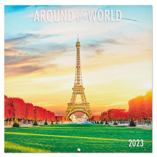 Around the World Travel 2023 Wall Calendar, 12-Month, 