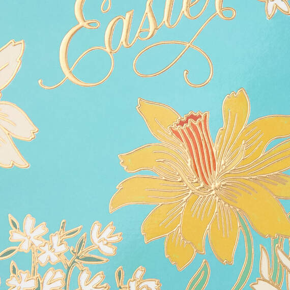 Daffodils and Freesia Happy Easter Card, , large image number 5