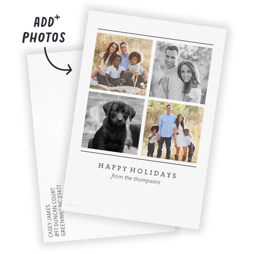 Create Your Own Collage Happy Flat Holiday Card, 