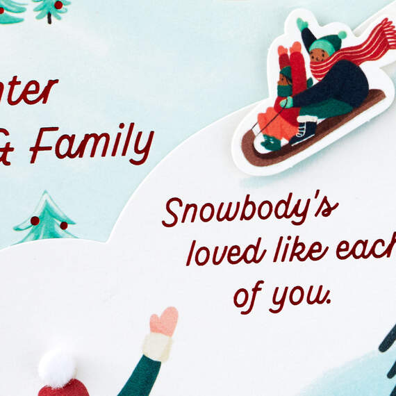 Snowbody's Loved Like You Holiday Card for Daughter and Family, , large image number 5