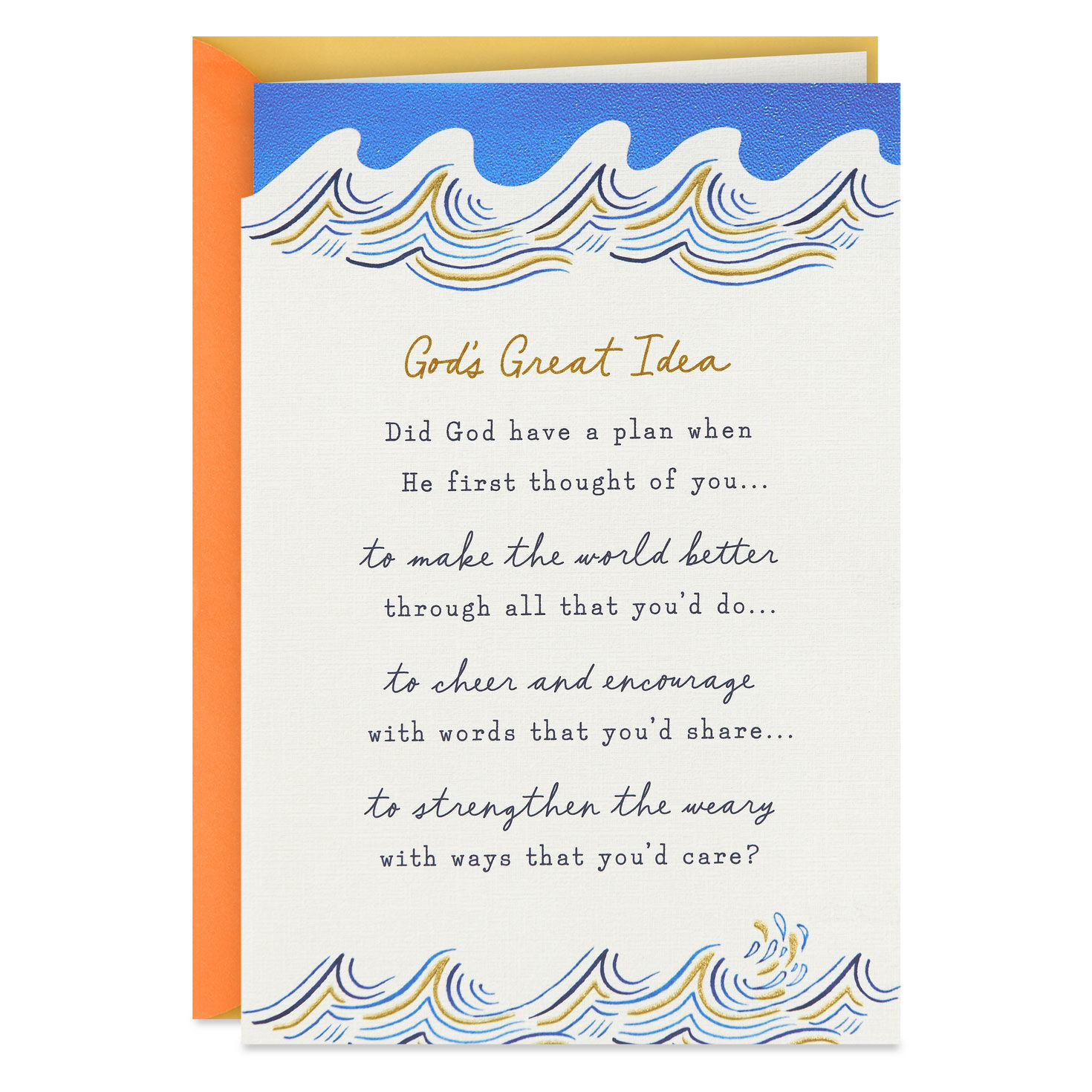 God's Great Idea Religious Birthday Card