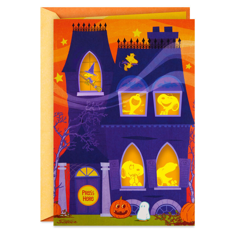 Peanuts® Abracadabra Musical Halloween Card With Light