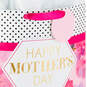 15.5" Fuchsia Floral XL Mother's Day Gift Bag With Tissue, , large image number 5