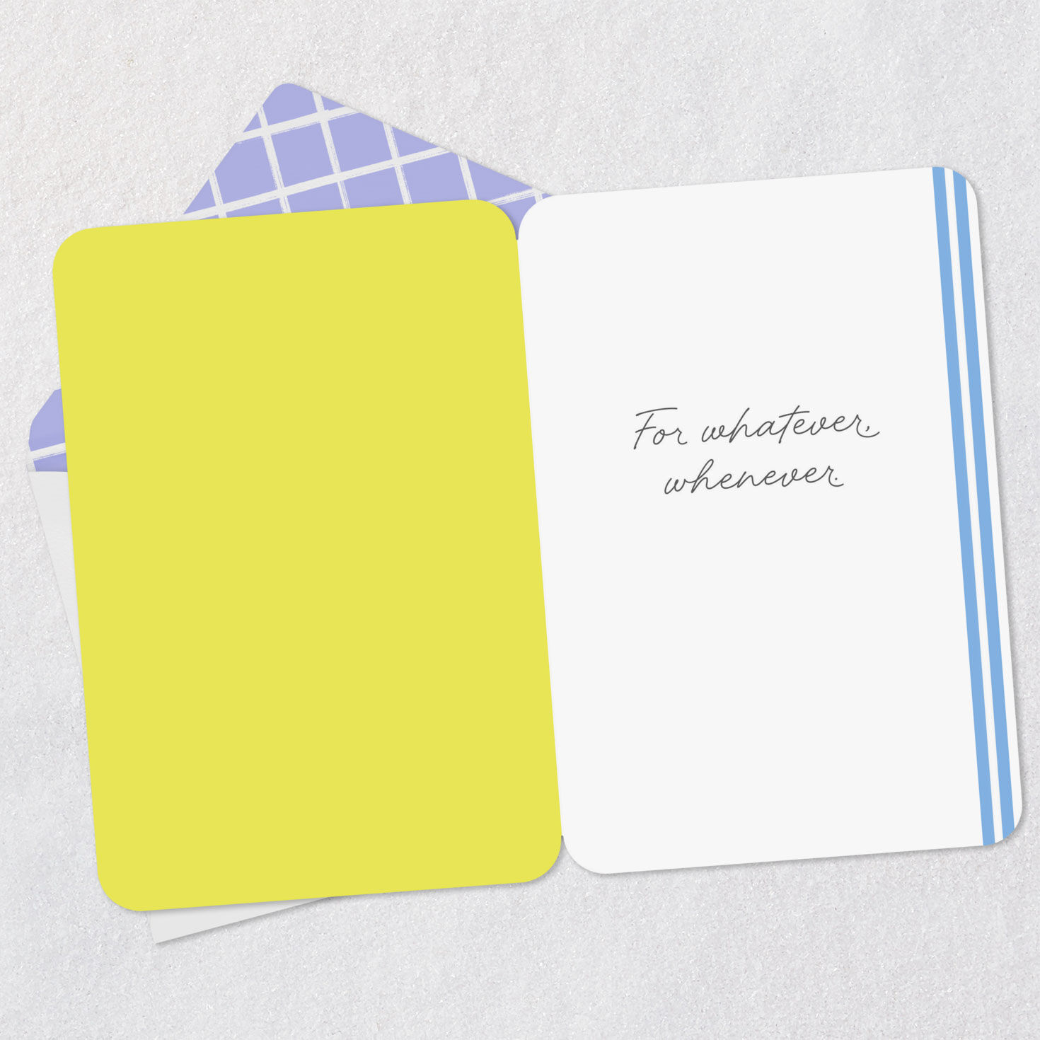 Circles and Stripes You've Got Me Encouragement Card Open card with envelope image number 3