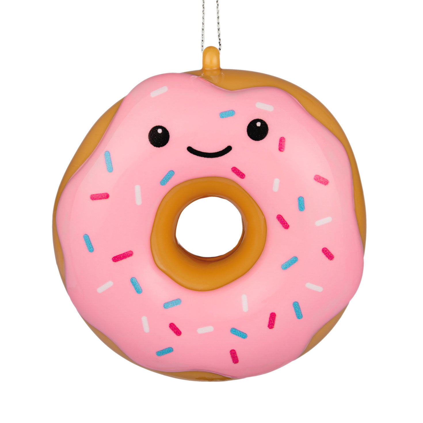 Smiling Sprinkle Donut Shatterproof Hallmark Ornament