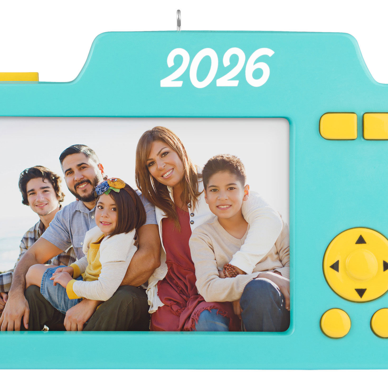 Blue Camera Personalized Photo Ornament  image number 5