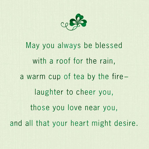 Thomas Kinkade Irish Blessing St. Patrick's Day Card, 