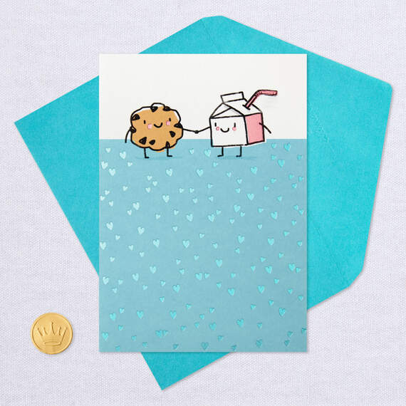 Milk and Cookie Made for Each Other Love Card, , large image number 5