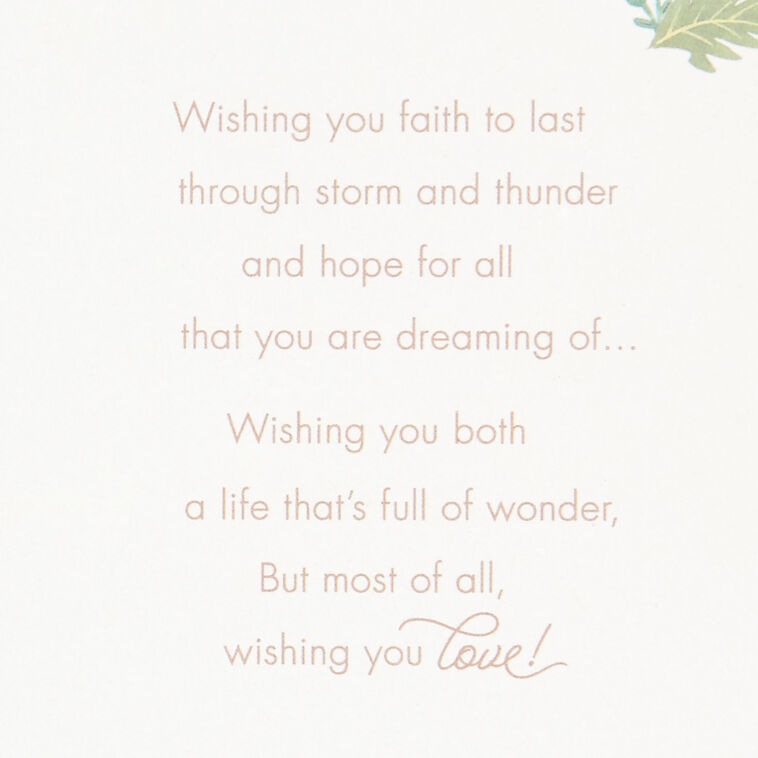 Rings and Flowers Wedding Card  image number 3