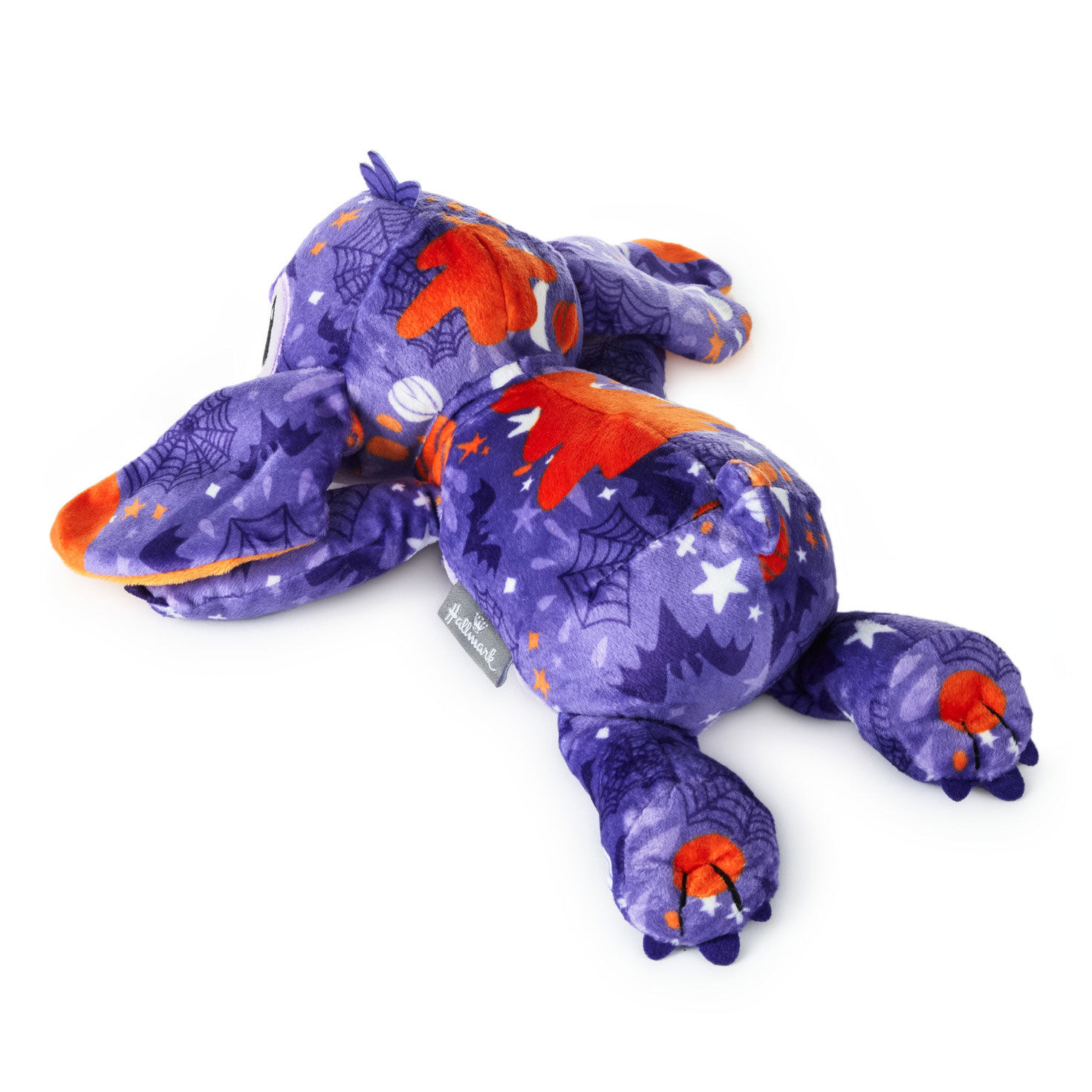 Disney Stitch Purple Orange Halloween Floppy Plush back image number 2