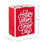 9.6" Happy Valentine's Day Script Gift Bag, , large image number 3