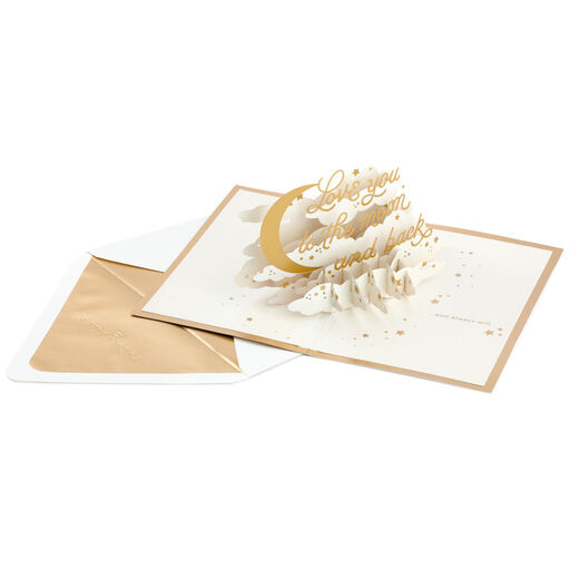 To the Moon and Back 3D Pop-Up Love Card, 
