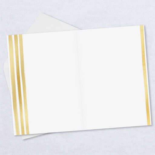 Personalized White Frame Anniversary Photo Card, 