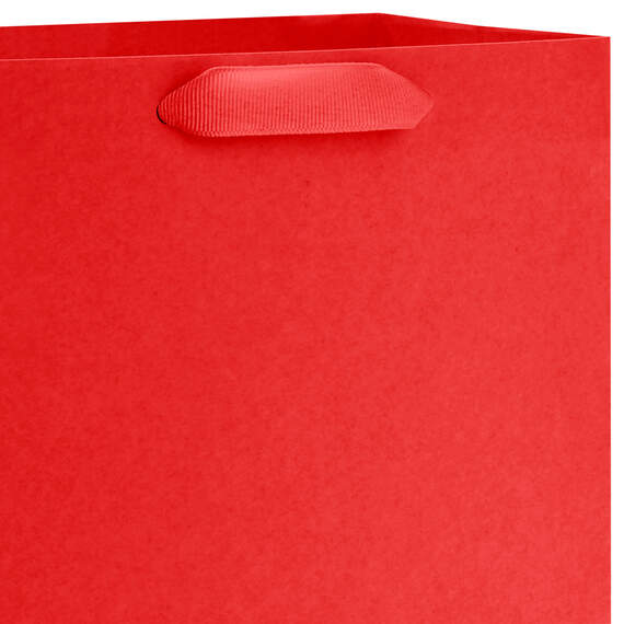 9.6" Red Medium Gift Bag, Red, large image number 4
