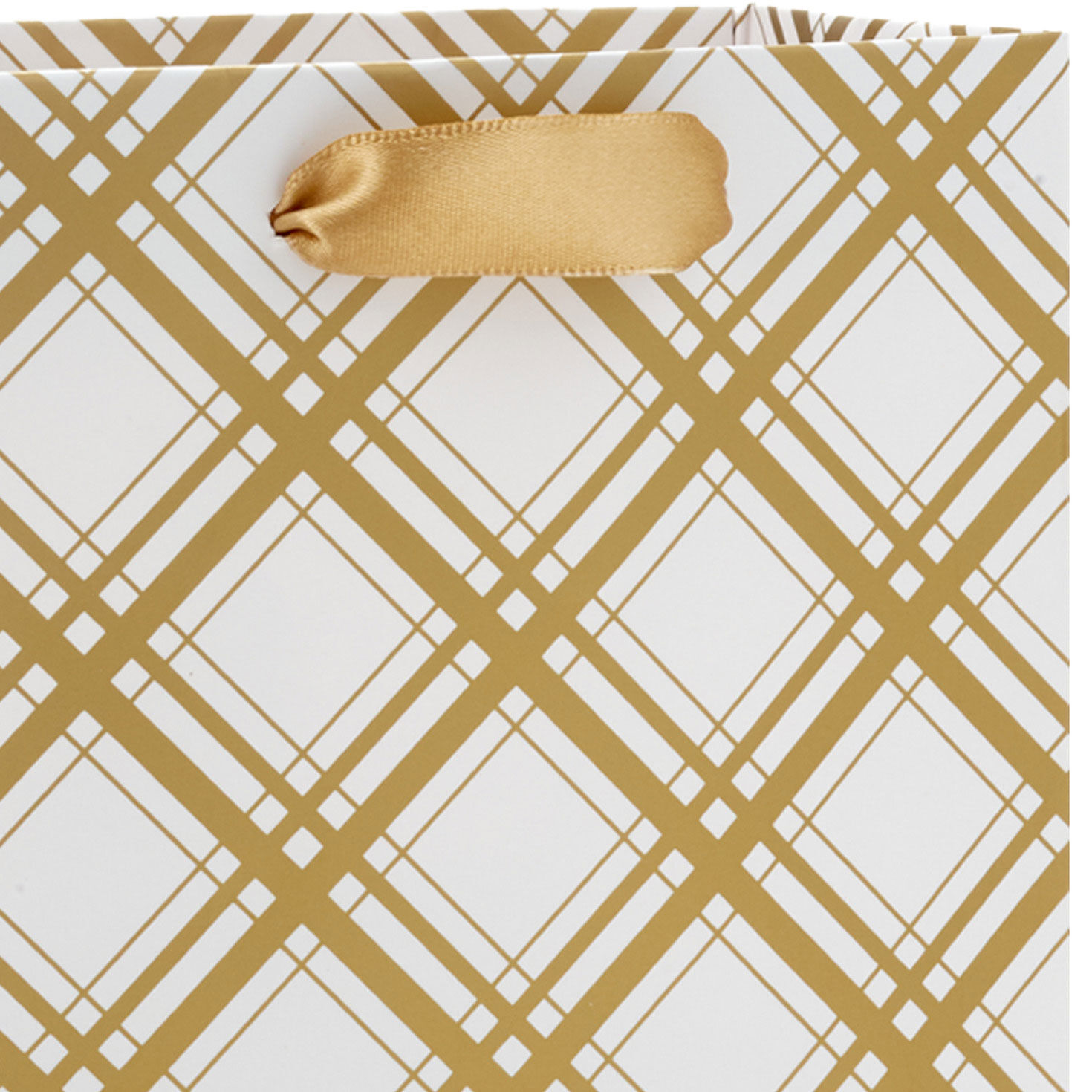 Ivory and Gold Assorted Small Christmas Gift Bags detail image number 4