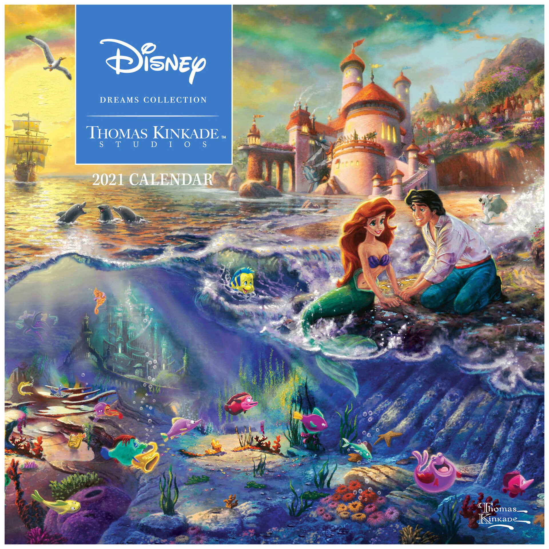 Thomas Kinkade Disney Dreams Collection 2021 Wall Calendar, 16Month