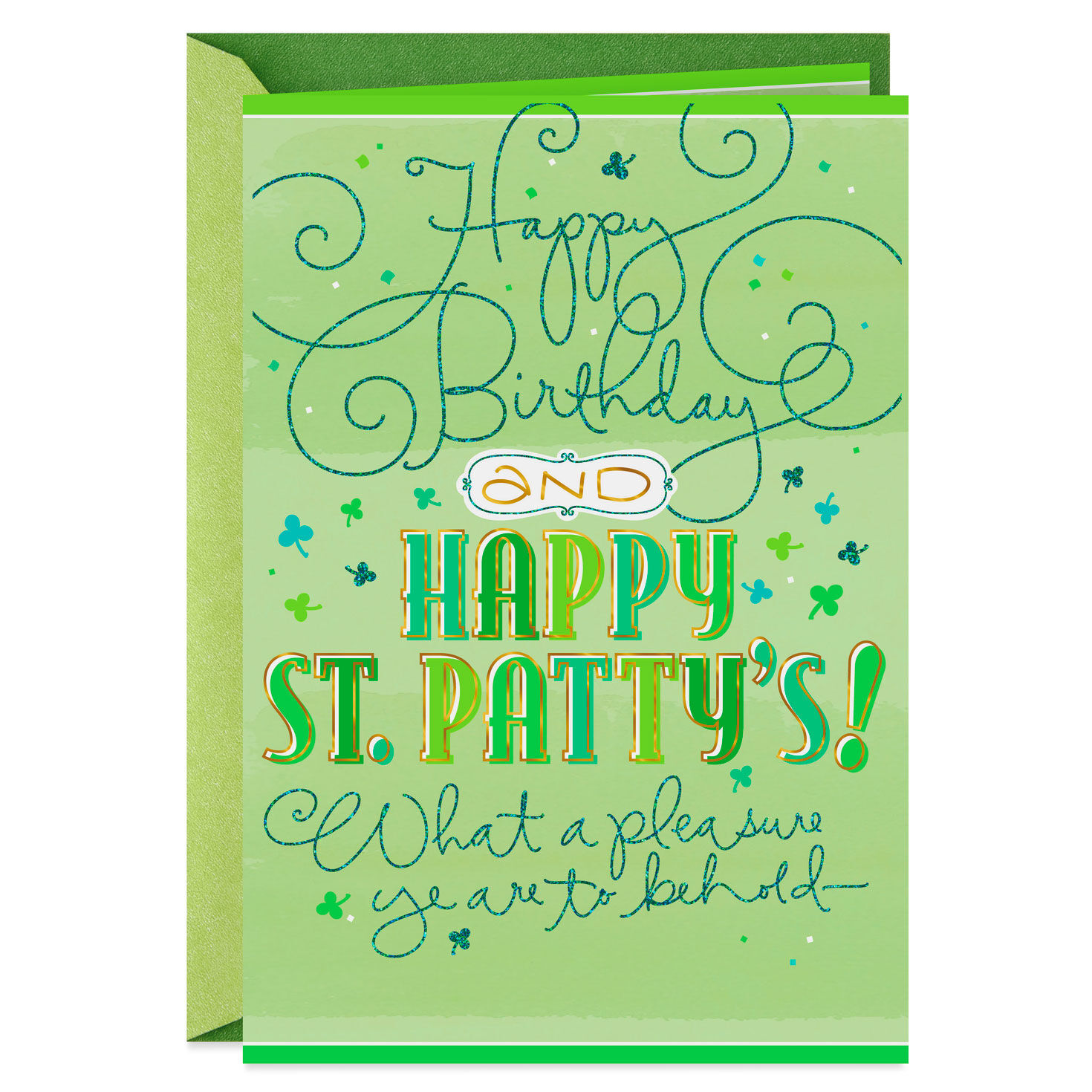 Sign Of The Shamrock St Patrick S Day Birthday Card Greeting