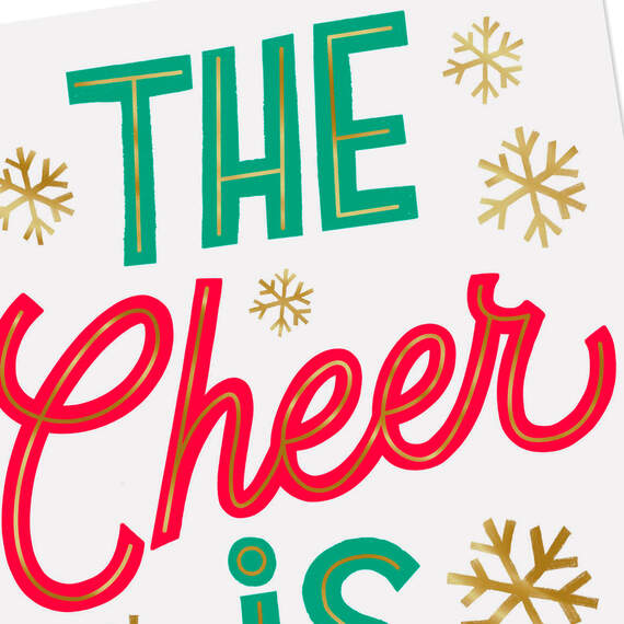 The Cheer Is Here Video Greeting Christmas Card, , large image number 4