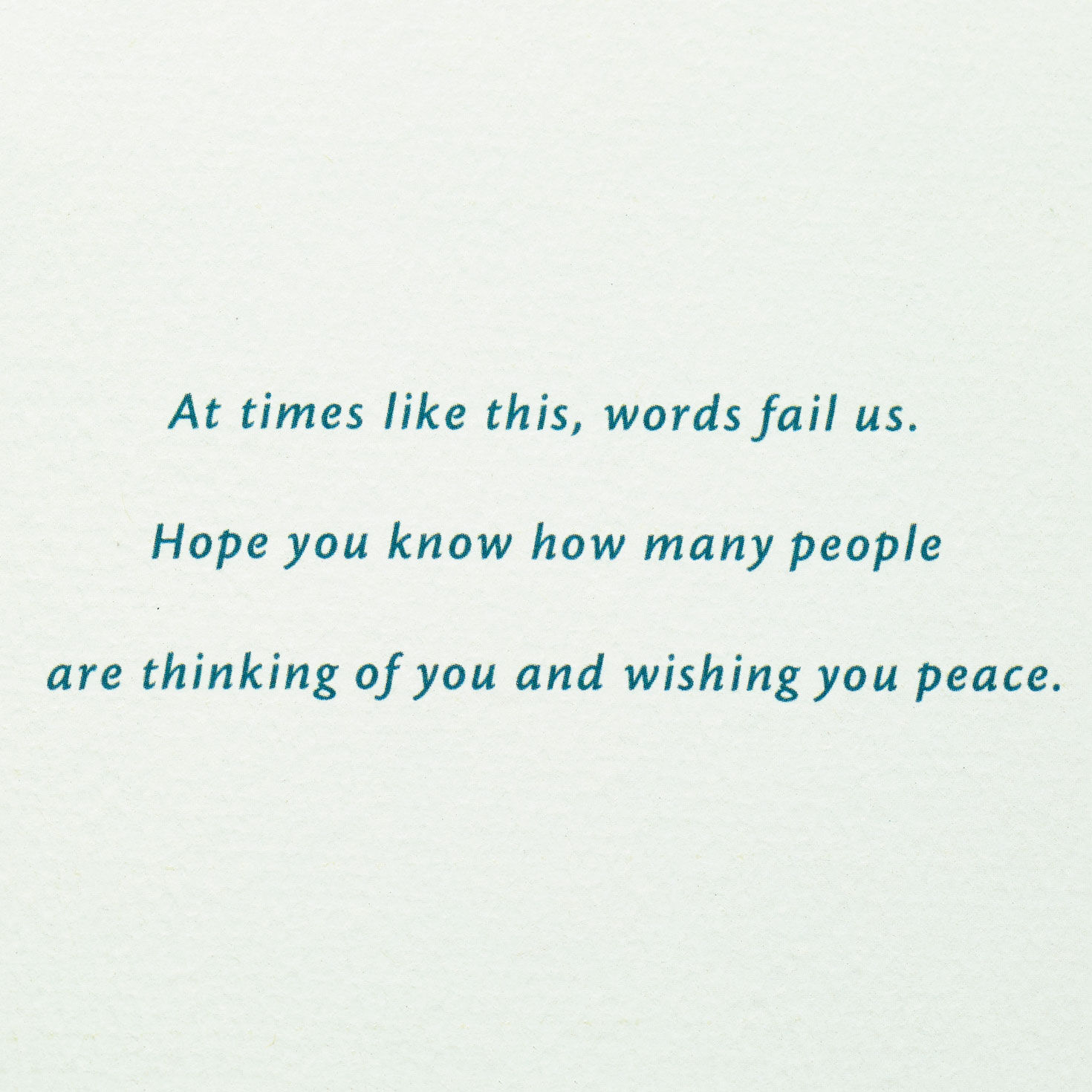 Wishing You Peace Sympathy Card for Loss of Son for only USD 4.59 | Hallmark