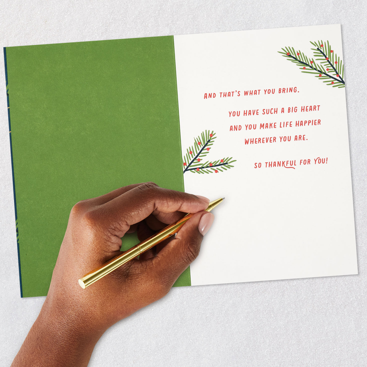 Banner and Garland Christmas Card signing card image number 7