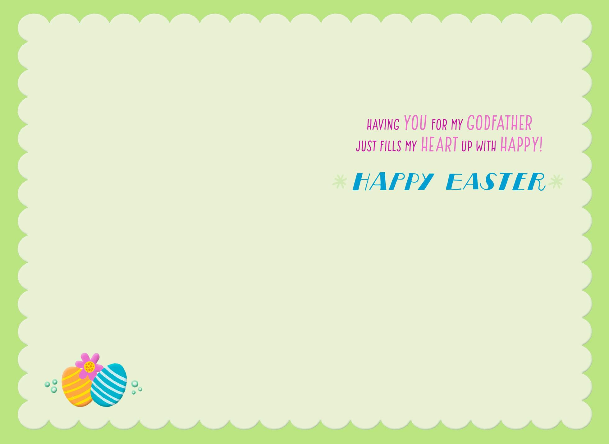Heart Full of Happy Easter Card for Godfather