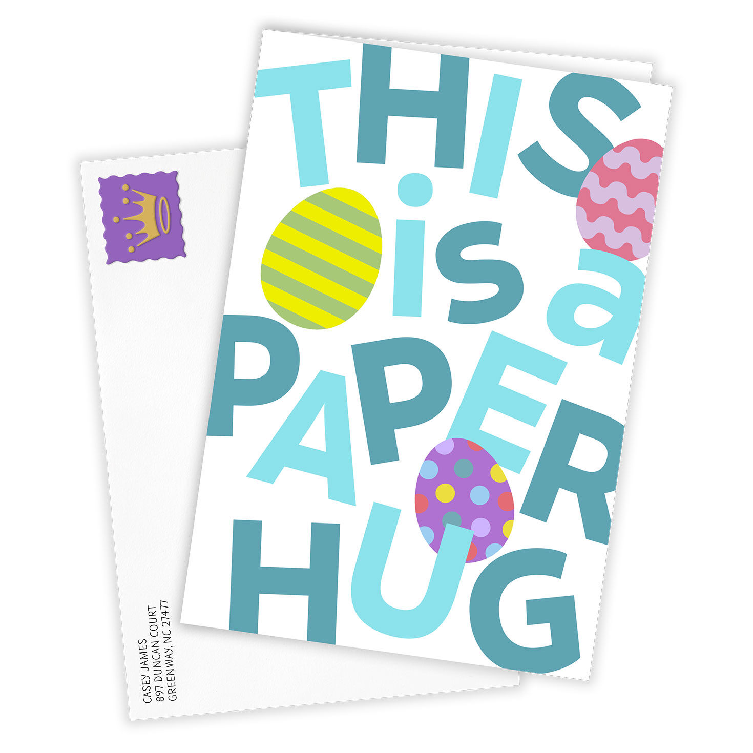 Paper Hug Custom Easter Card, , large image number 2