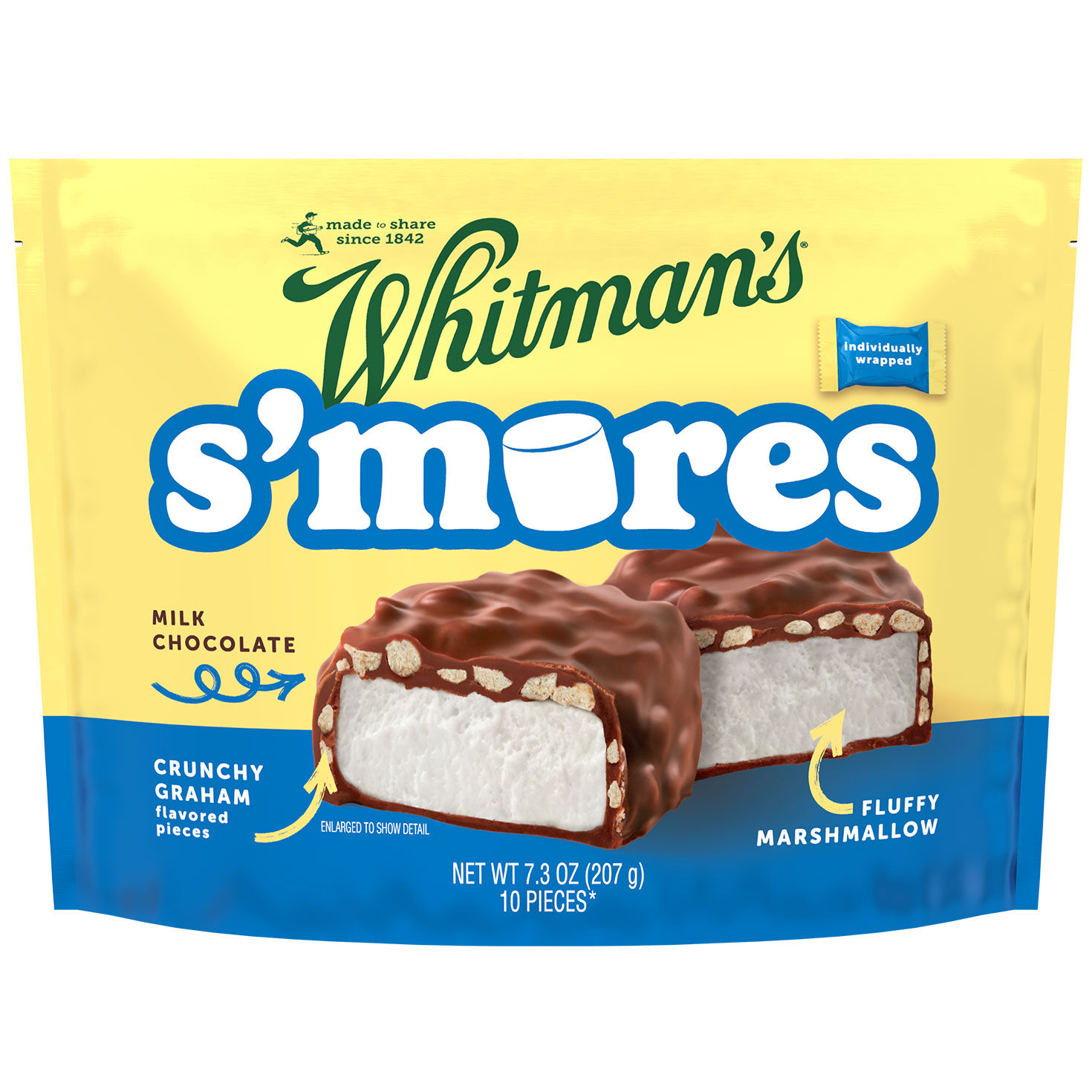 Individually Wrapped Milk Chocolate S'mores in Bag Front image number 1