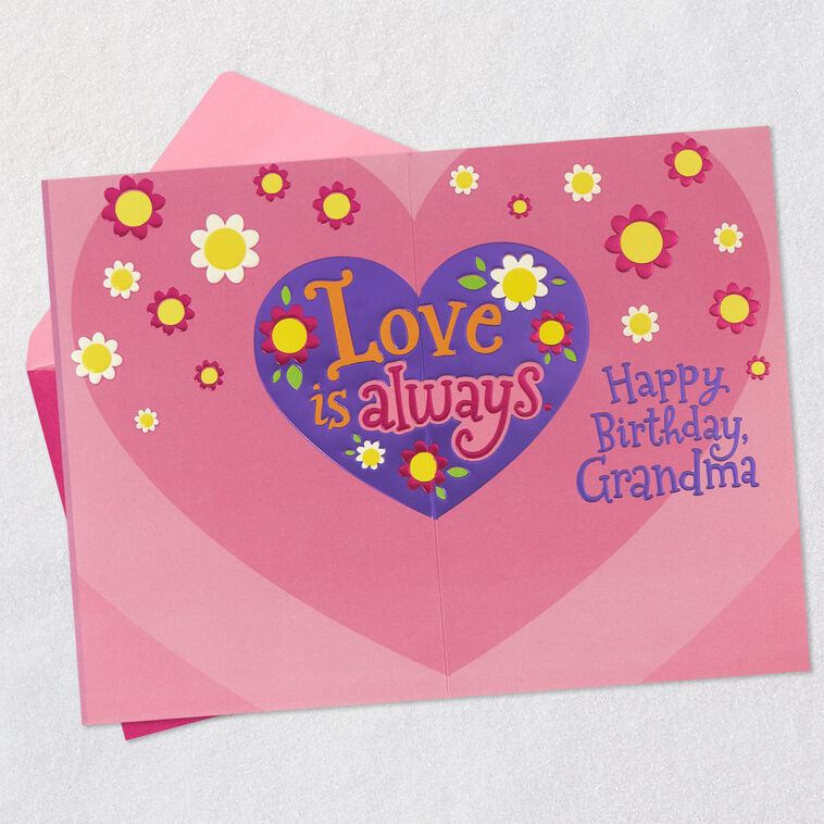 Love Is Always Birthday Card for Grandma, , large image number 3
