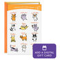 Can't Say Thanks Enough Cats and Dogs Gift Card Greeting Thank-You Card, , large image number 1