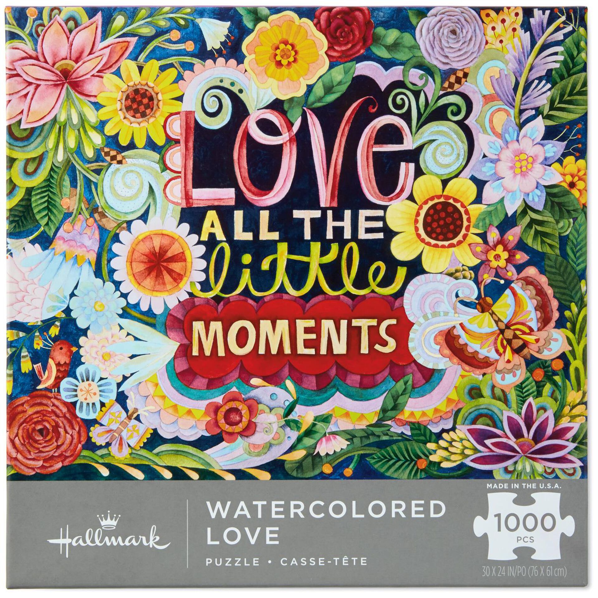 Watercolored Love 1000 Piece Puzzle Puzzles Games Hallmark