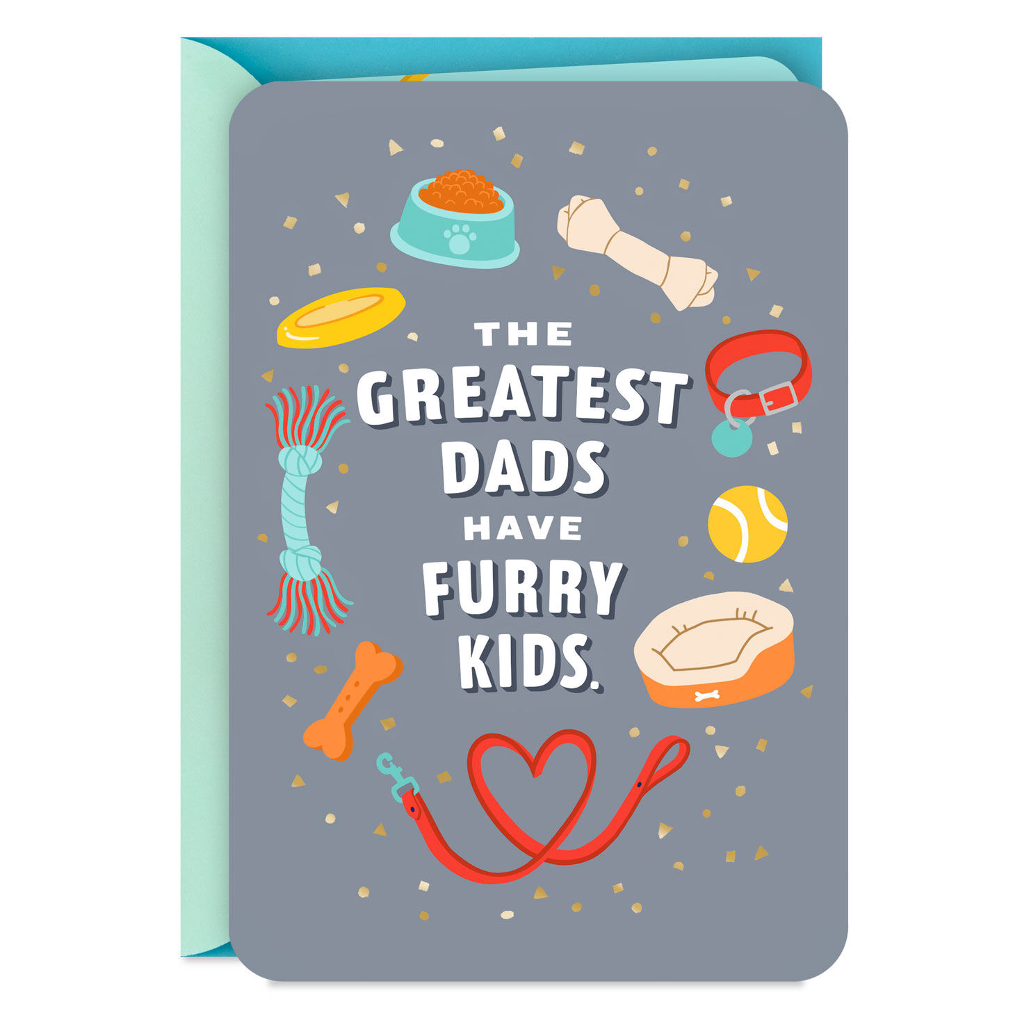 Best in the World Father's Day Card for Dog Dad