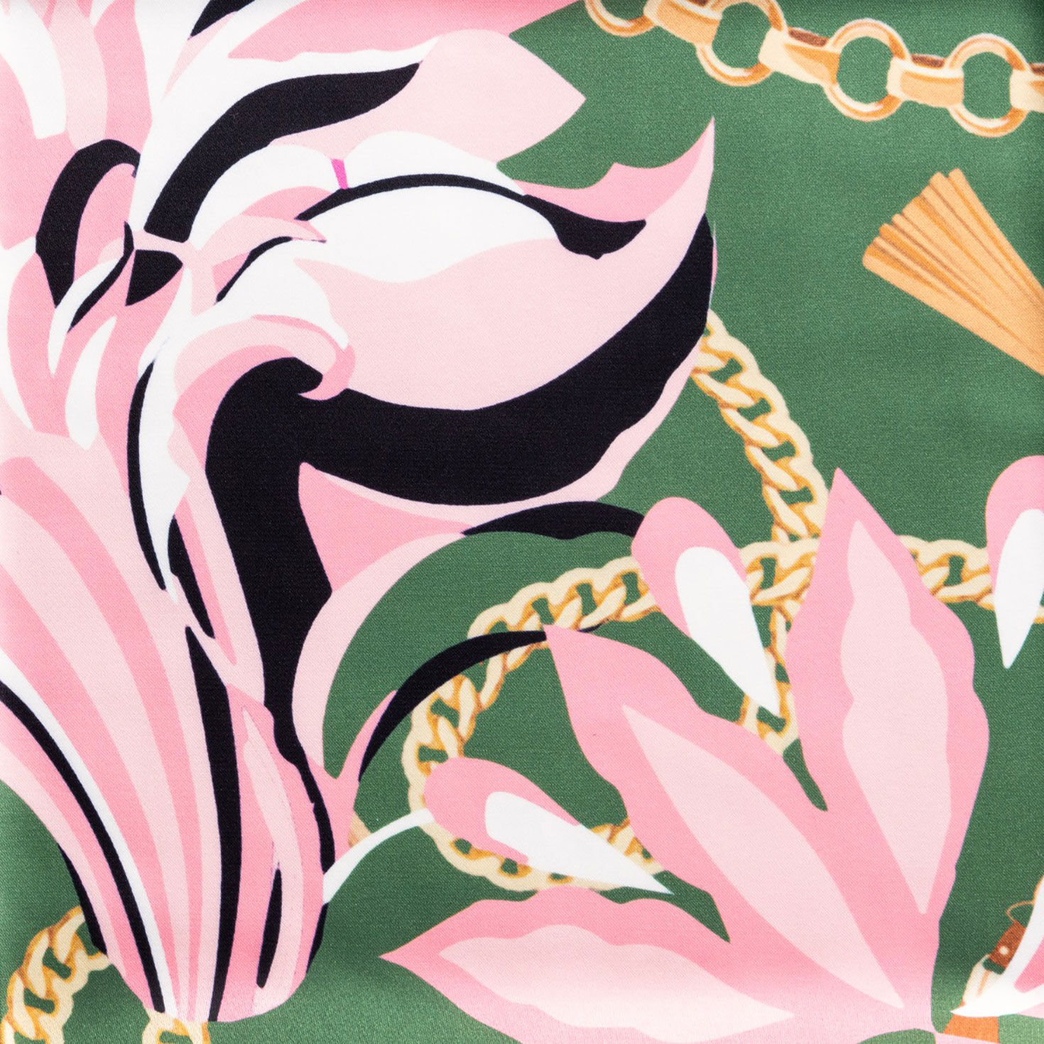 Sylvia Mollie Pink and Green Dream Fashion Scarf, Pink & Green Dream, large image number 3