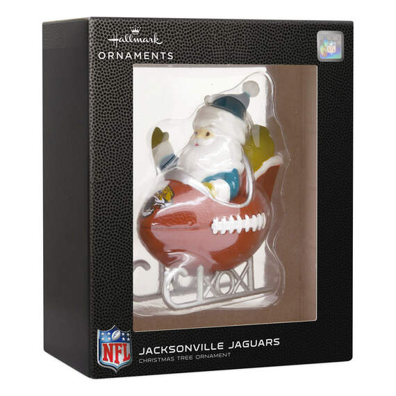 NFL Jacksonville Jaguars Santa Football Sled Hallmark Ornament, , large image number 4