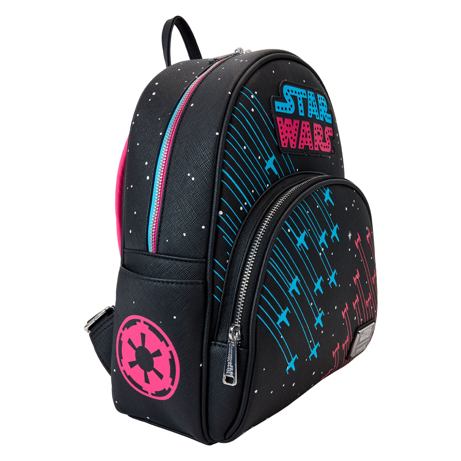 Loungefly Star Wars Light-Up Neon Glow 70s Mini Backpack, , large image number 6