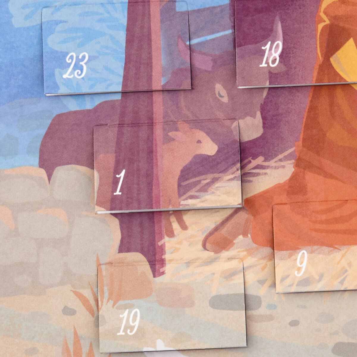 SpanishLanguage Nativity Scene Advent Calendar Seasonal Decor Hallmark