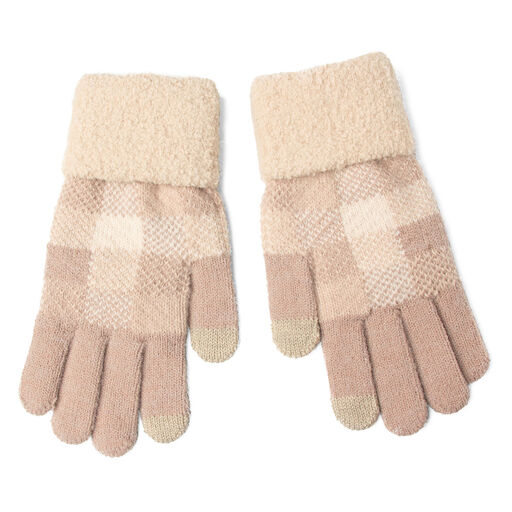 Britt's Knits Tan Sweater Weather Women's Gloves, Tan