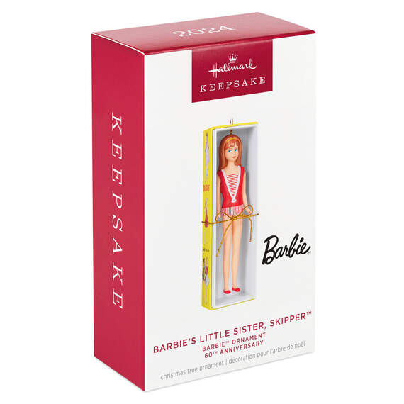 Barbie™ 60th Anniversary Barbie's Little Sister, Skipper™ Ornament, , large image number 7
