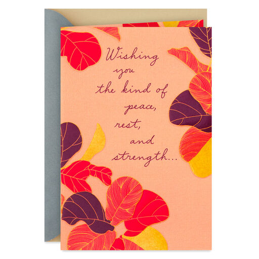 Peace, Rest and Strength Get Well Card, 