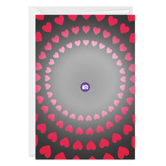Heart Circles Folded Love Photo Card, , large image number 3